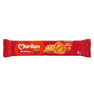 BISC MARILAN RECHEADO 80G MORANGO