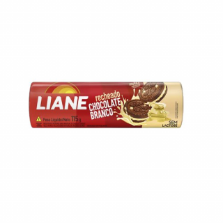 BISC LIANE RECH 115G CHOC BRANCO