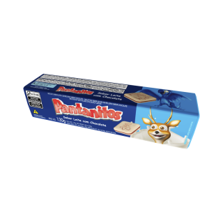 BISC DALLAS PANTANITOS ZERO LACTOSE 130G LEITE/CHOC