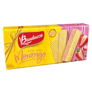 WAFER BAUDUCCO 140G MORANGO
