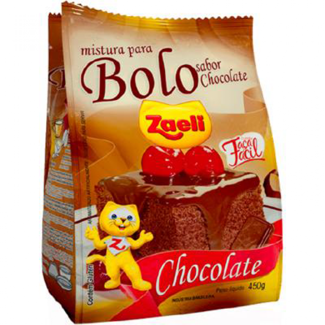 ZAELI BOLO 450G CHOCOLATE