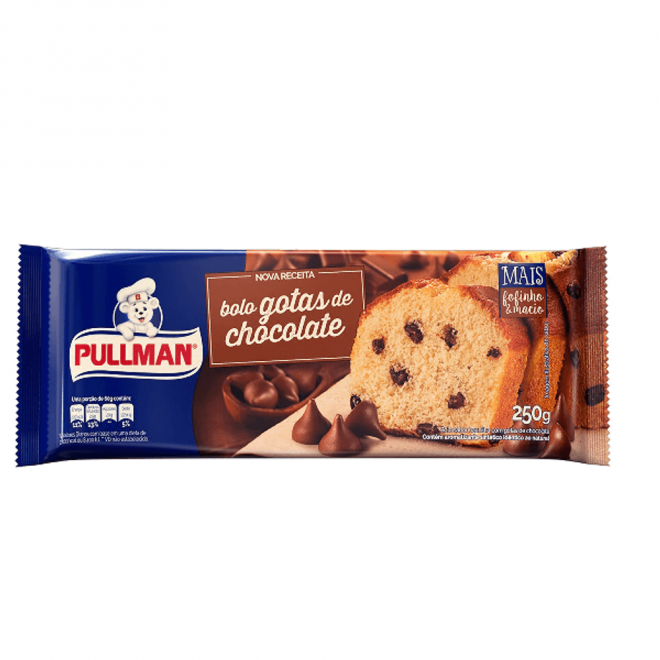 PULLMAN BOLO 250G GOTAS CHOCOLATE
