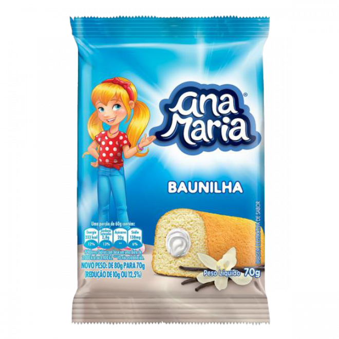 PULLMAN BOLO ANA MARIA 70G BAUNILHA