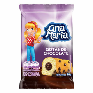 PULLMAN BOLO ANA MARIA 70G GOTAS CHOCOLATE