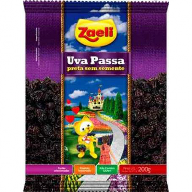 ZAELI UVA PASSA PRETA 200G