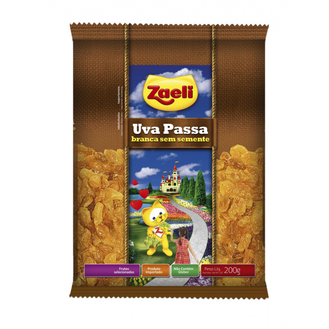 ZAELI UVA PASSA BRANCA 200G