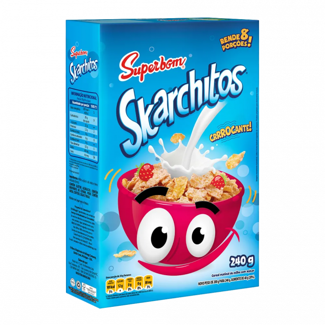 SUCRILHOS SUPERBOM SKARCHITOS 240G
