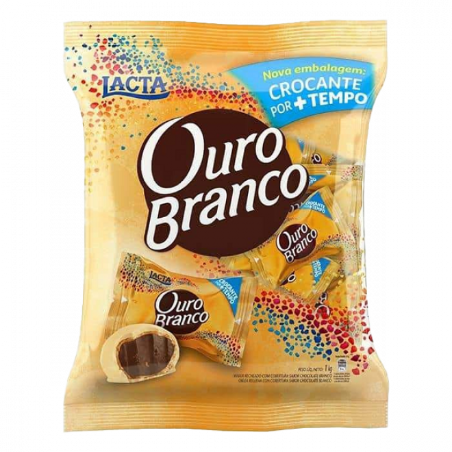 CHOC LACTA OURO BRANCO 1KG