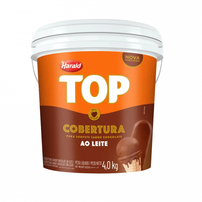 PRODUCAO MIG - COBERTURA HARALD BALDE 4KG AO LEITE