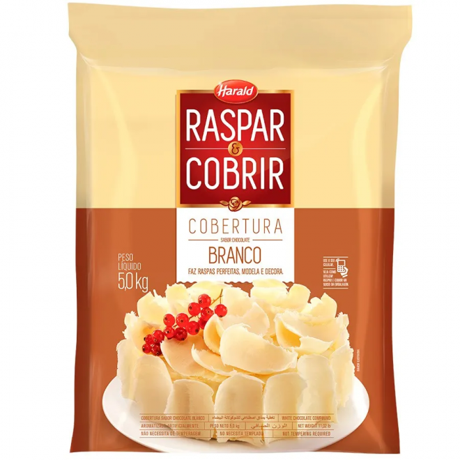 PRODUCAO - COBERT HARALD RASP CHOC BRANCO 5KG