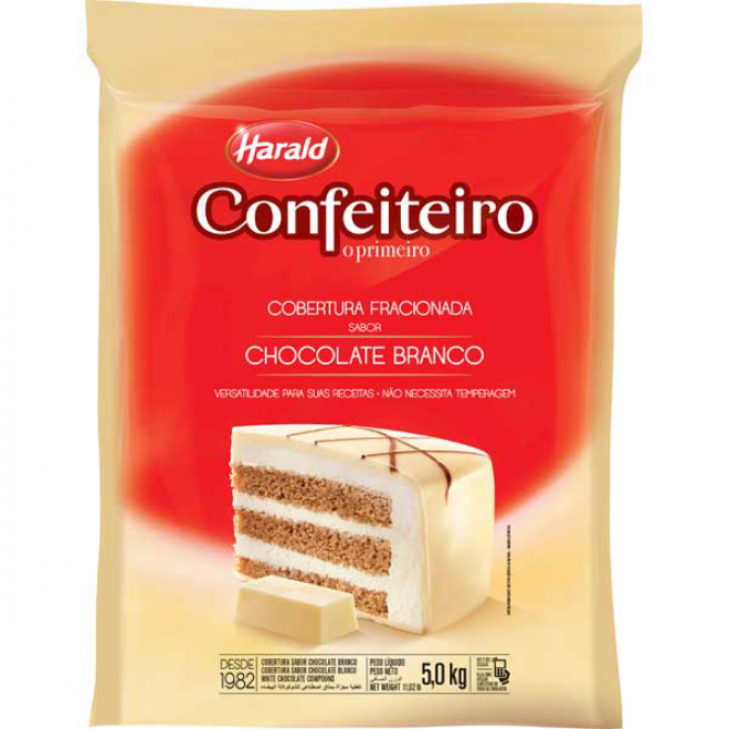 PRODUCAO - COB HARALD CON FRAC SAB CHOC BRANCO 5KG