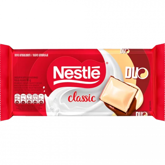 CHOC NESTLE BARRA 90G CLASSIC DUO