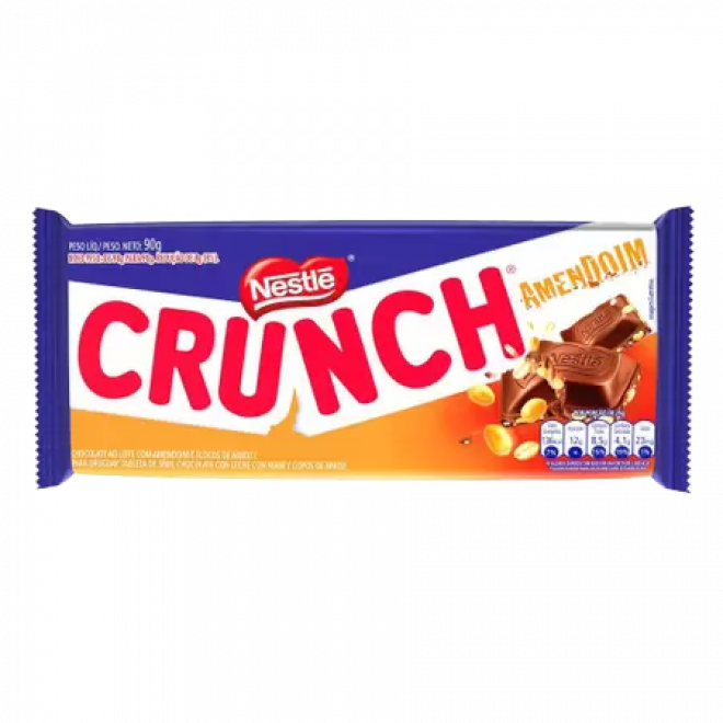 CHOC NESTLE BARRA 90G CRUNCH AMENDOIM