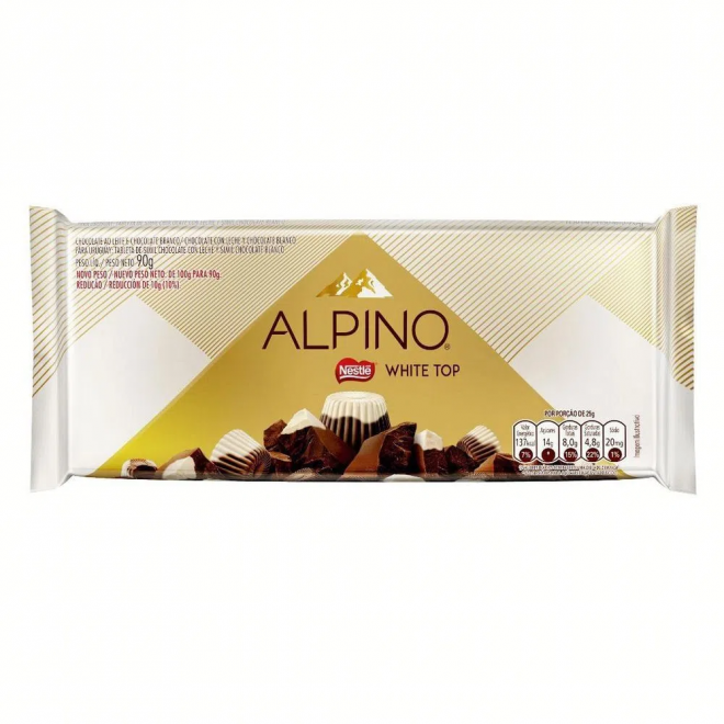 CHOC NESTLE BARRA 90G ALPINO NEVADA