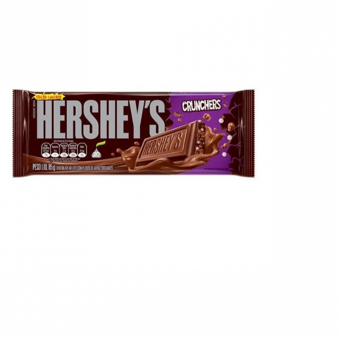 CHOC HERSHEYS BARRA 85G CRUNCHERS
