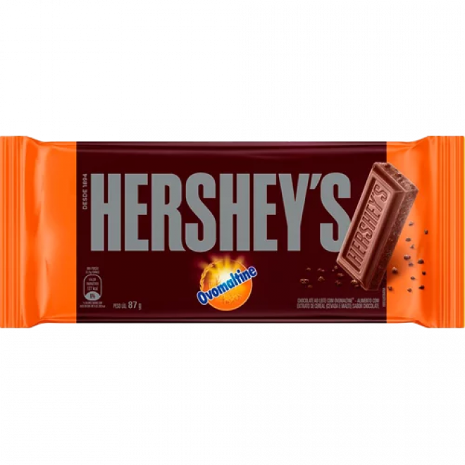 CHOC HERSHEYS BARRA 87G OVOMALTINE