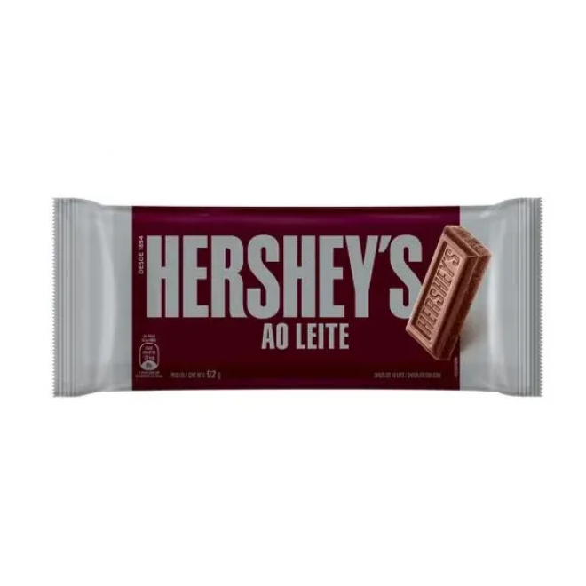 CHOC HERSHEYS BARRA 92G AO LEITE