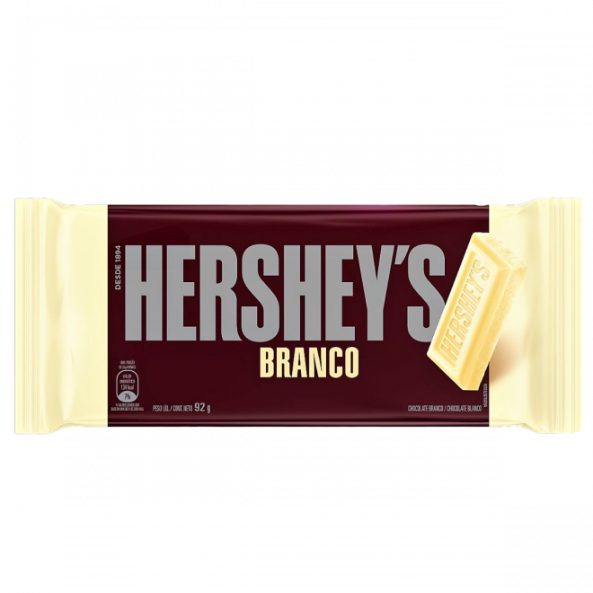 CHOC HERSHEYS BARRA 92G BRANCO