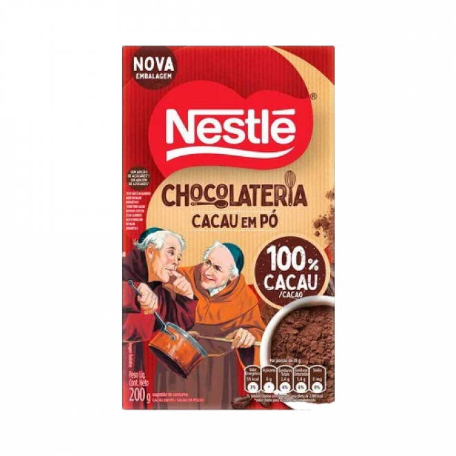 CHOC NESTLE PO 100%CACAU 200G