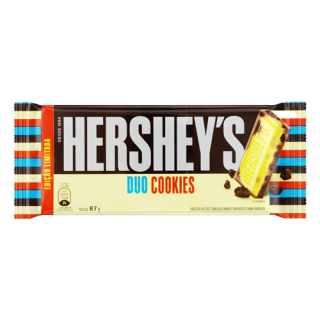 CHOC HERSHEYS BARRA 87G DUO COOKIES