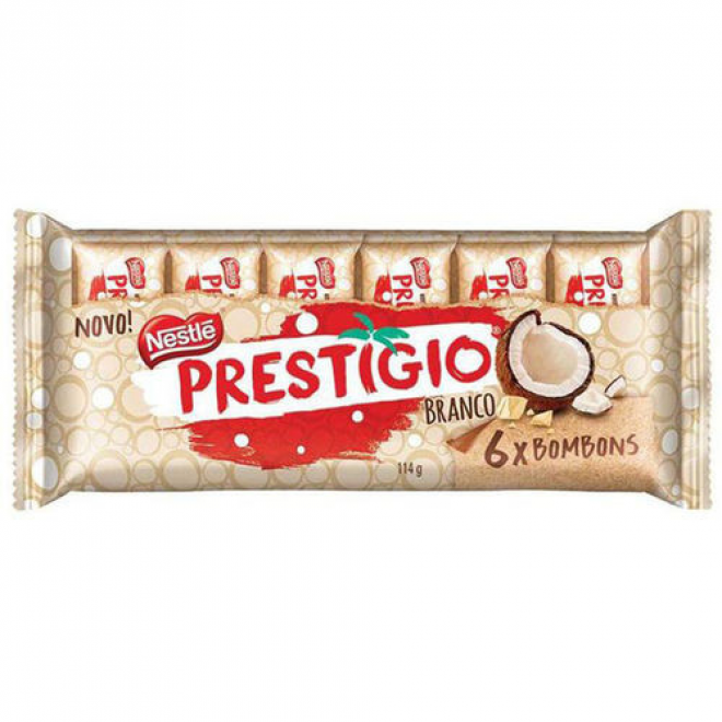 CHOC NESTLE PRESTIGIO BRANCO 114G FLOWPACK