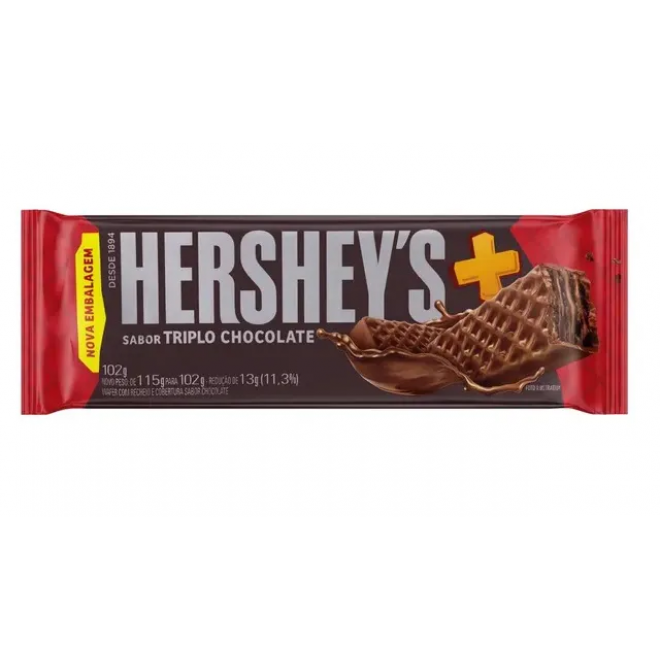 CHOC HERSHEYS MAIS 102G TRIPLO CHOCOLATE