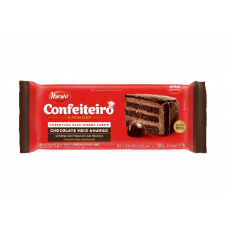 COBERTURA HARALD CONFEITEIRO 1,010KG MEIO AMARGO