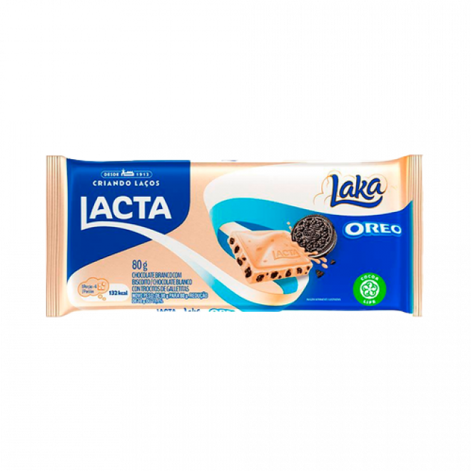 CHOC LACTA 80G LAKA OREO
