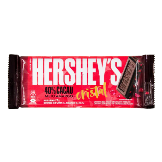CHOC HERSHEYS BARRA 77G MEO AMARGO CRISTAL