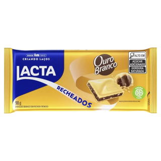 CHOC LACTA 98G OURO BRANCO
