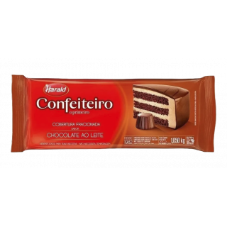 COBERTURA HARALD CONFEITEIRO 1,050KG AO LEITE