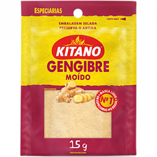 CONDIMENTOS - GENGIBRE MOIDO KITANO 15G