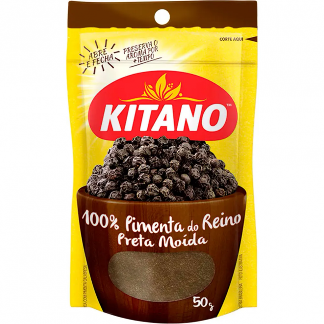 CONDIMENTOS - PIMENTA PRETA KITANO 50G
