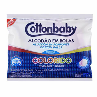 ALGODAO COTTONBABY BOLAS 50G COLORIDO
