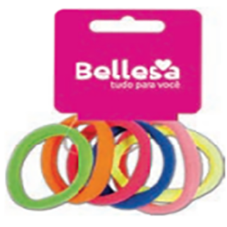 BELLESA ELASTICO MEIA COLORIDO C/6UN R0742-B