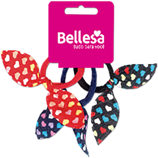 BELLESA ELASTICO MEIA GATINHA C/3UN R0929-B