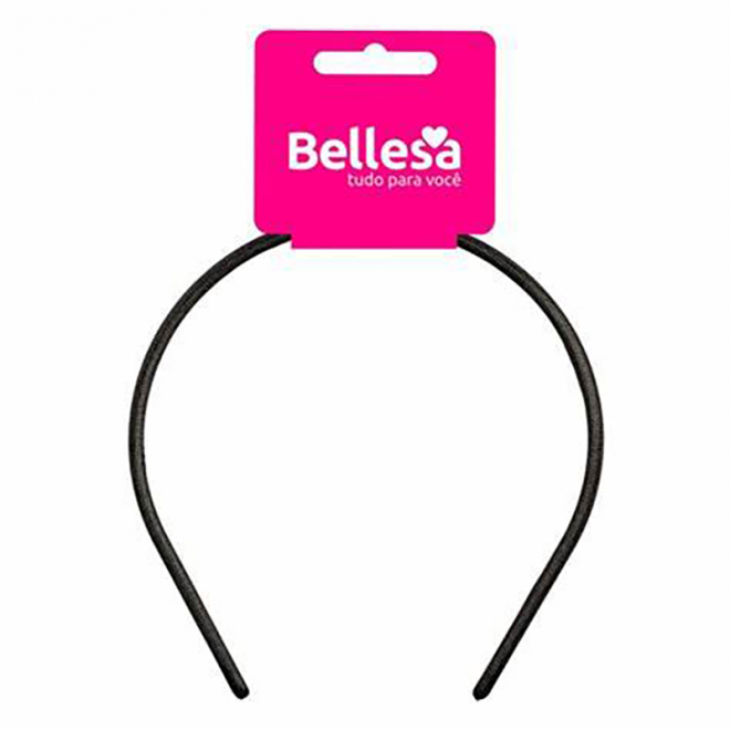 BELLESA TIARA TECIDO FINA PRETO R0765-B