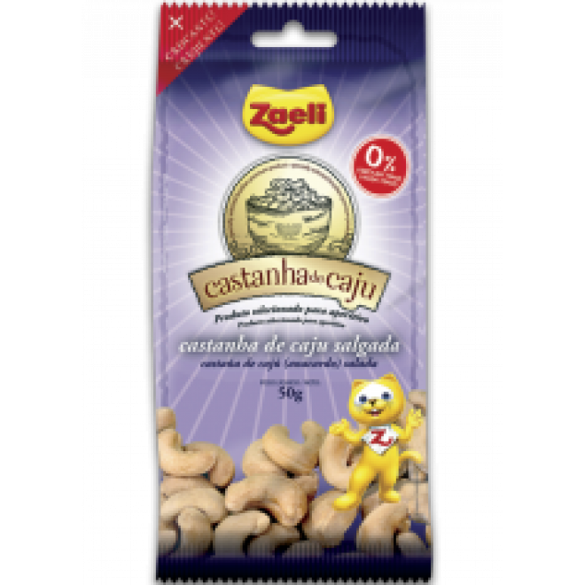 ZAELI CASTANHA CAJU 50G