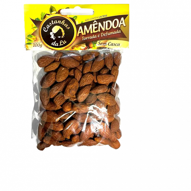 CASTANHAS DA LU AMENDOAS S/CASCA 100G TORRADA DEFUMADA