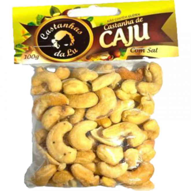 CASTANHAS DA LU CASTANHA CAJU TORRADA 100G COM SAL