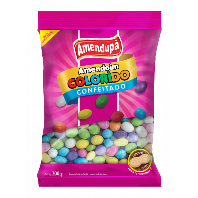 AMENDOIM AMENDUPA 200G COLORIDO