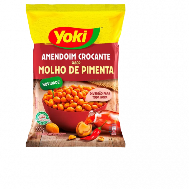 YOKI AMENDOIM CROCANTE 500G PIMENTA