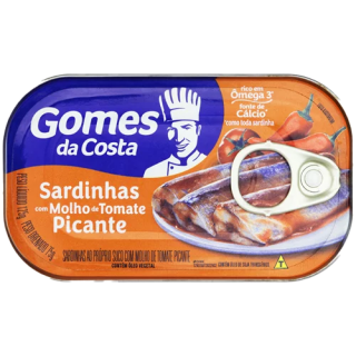 SARDINHA GOMES DA COSTA 125G PICANTE