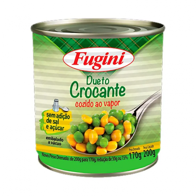 ERVILHA E MILHO FUGINI VAPOR 170G