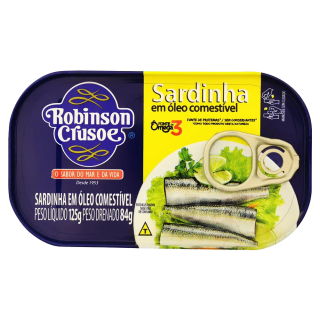 SARDINHA ROBINSON CRUSOE 125G OLEO