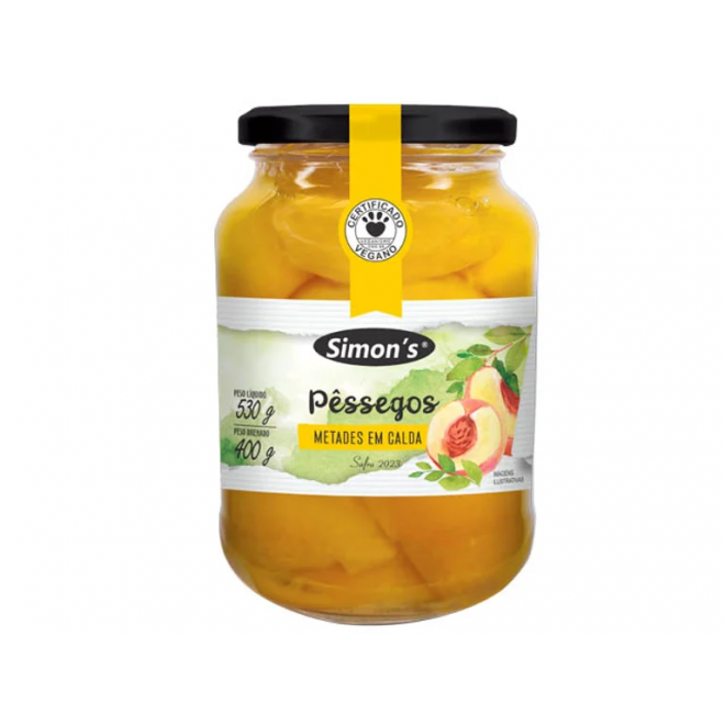 PESSEGO CALDA SIMONS VIDRO 400G