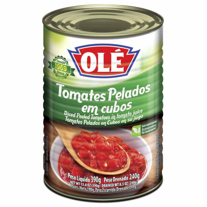 TOMATES PELADOS OLE CUBOS 240G