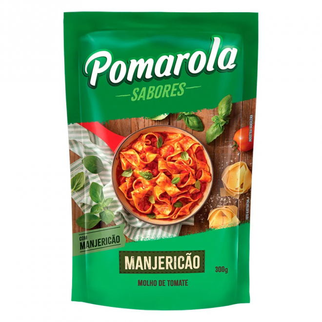 MOLHO TOMATE POMAROLA CASEIRO 300G MANJERICAO FRESCO