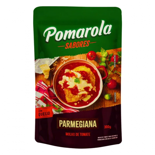 MOLHO TOMATE POMAROLA POUCH 300G PARMEGIANA