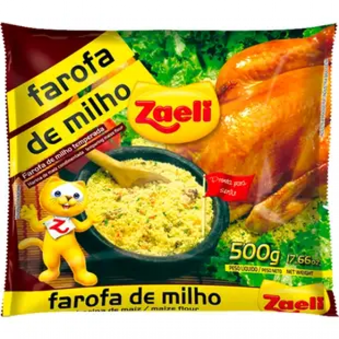 ZAELI FAROFA MILHO 500G